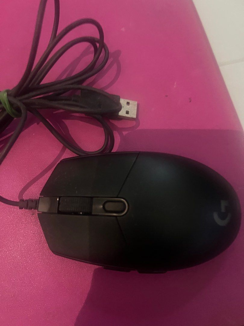 Logitech G102 Wired Gaming Mouse (Category: Mouse & Mousepads) located in Manila. Submitted by thejaypee (Listing ID 1406882984, Image 2). Description: - Two Logitech G102 wired gaming mice - Wired connection Please check pictures of Logitech's serial number verificatio n to confirm. - Features: - Scroll wheel - Two side buttons - USB connector - Cables secured with rubber bands.