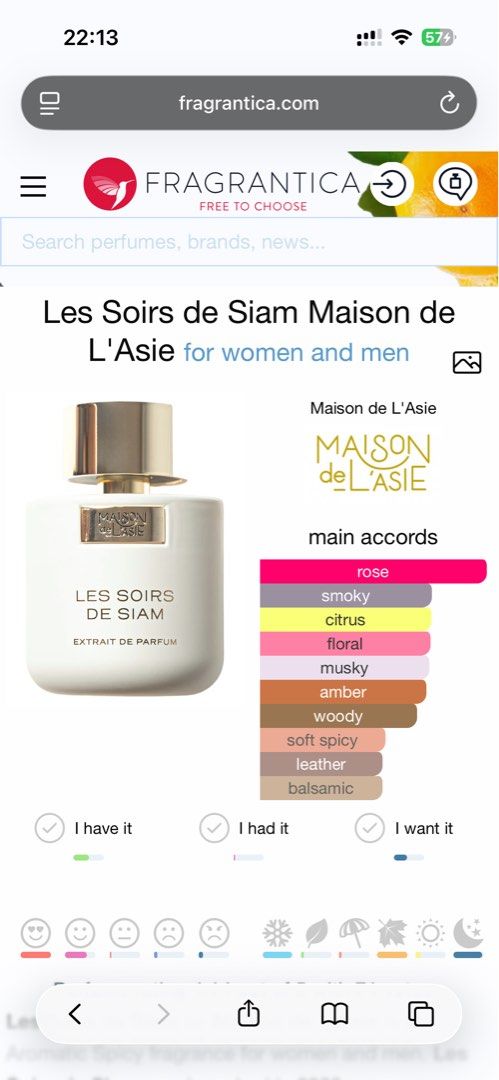 Maison de L'asie Les Soirs de Siam Extrait de Parfum 5ml, Beauty ...