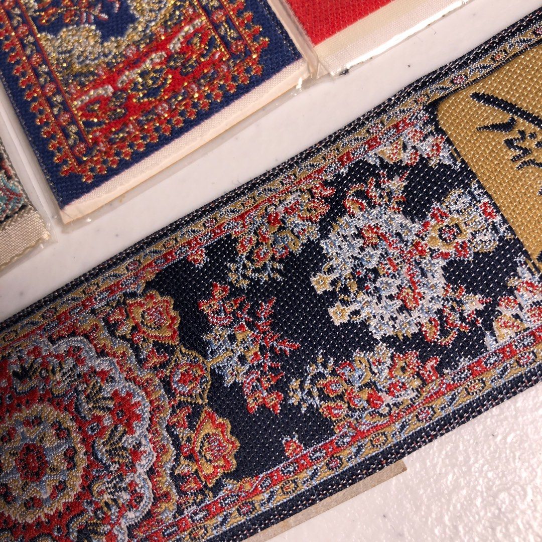 Miniature Woven Carpet Bookmark (Category: Handmade Craft) located in Manila. Submitted by all.dressed.up (Listing ID 1406971027, Image 3). Description: Miniature woven carpet bookmarks Brand new Each bookmark features a unique traditional Turkish carpet design Available in various colors and patterns Packaged in individual cardboard sleeves From Turkey 390.