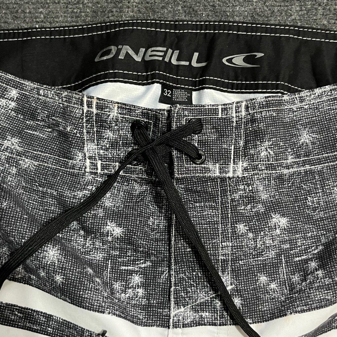 O'Neill Board Shorts Size 32 (Category: Swim Trunks & Board Shorts) located in Dumaguete. Submitted by alphadrip.co (Listing ID 1406952440, Image 3). Description: - O'Neill Board Shorts - Size: 32 - Condition: good - Design: Striped with unique pattern - Features: Side pocket - Meetup: Dumaguete City - Shipping: J&T.