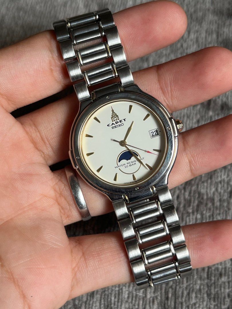 Seiko Cadet (Category: Men's Watches) located in Antipolo. Submitted by boldfish.2aa198 (Listing ID 1406824828, Image 2). Description: Seiko Cadet • Caliber 6F32 • Quartz Movement • 34.2mm Case Size • Up to 7.8 Inches Wrist • Watch Only 🏷️ 3,500 🚚 Lalamove/LBC.