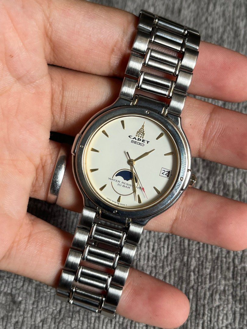 Seiko Cadet (Category: Men's Watches) located in Antipolo. Submitted by boldfish.2aa198 (Listing ID 1406824828, Image 3). Description: Seiko Cadet • Caliber 6F32 • Quartz Movement • 34.2mm Case Size • Up to 7.8 Inches Wrist • Watch Only 🏷️ 3,500 🚚 Lalamove/LBC.