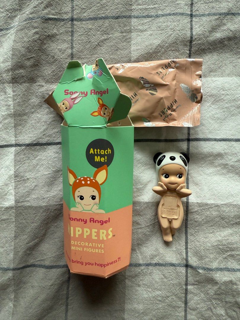 Sonny Angel Hippers Panda Mini Figure (Category: Designer & Blind Box Toys) located in Pasig City. Submitted by honsolo (Listing ID 1406831485, Image 1). Description: - Sonny Angel Hippers Panda mini figure - Includes original packaging - Box included Brand new but open foil. Never used. .