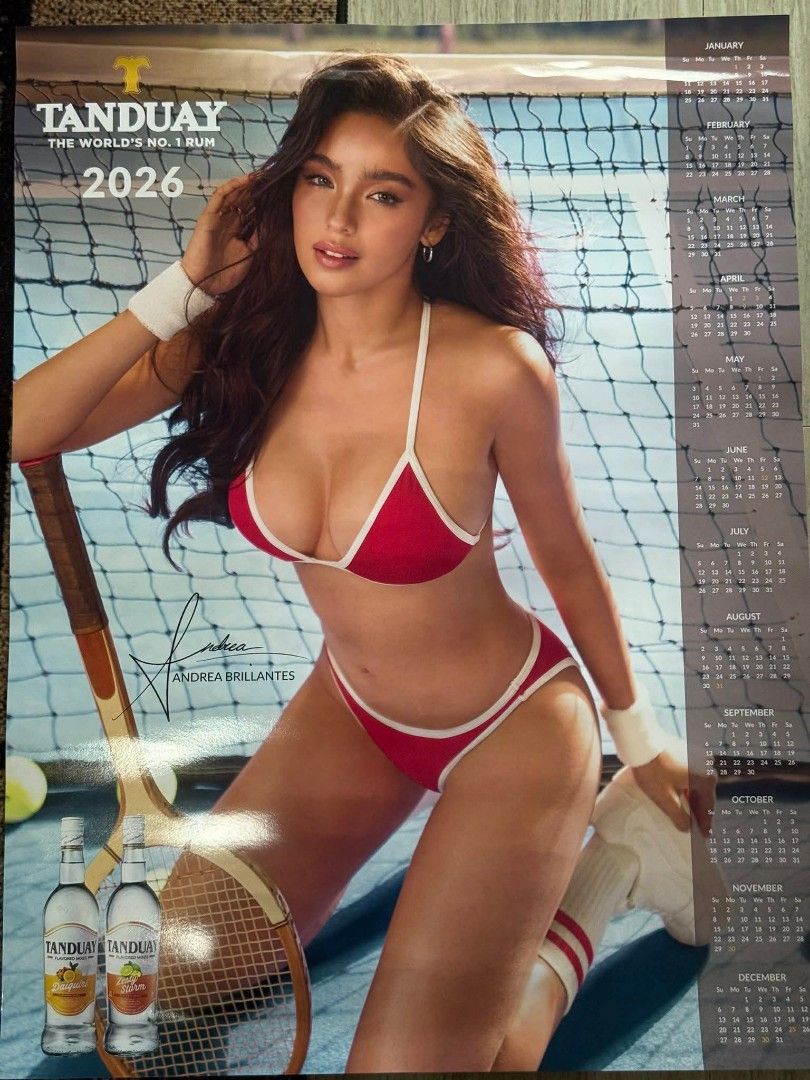 Tanduay 2026 Calendar (Category: Other Merchandise) located in Taguig. Submitted by onwaku (Listing ID 1406846284, Image 1). Description: Andrea Brillantes 2026 tanduay calendar.