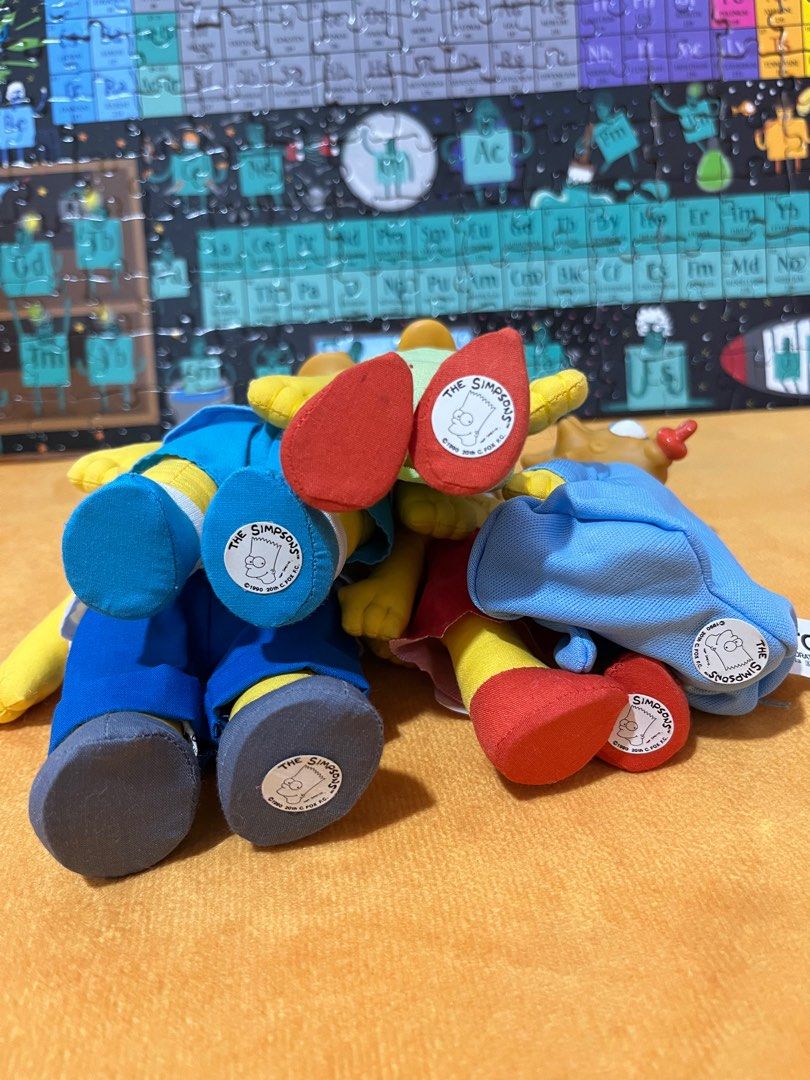 The Simpsons Plush Toy Set (Category: Plushies & Soft Toys) located in Bayombong. Submitted by ariannegay (Listing ID 1406881241, Image 2). Description: Complete set of The Simpsons plush toys! Includes Homer, Bart, Lisa, Maggie, and Marge. All with original tags..
