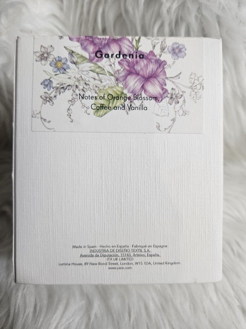 Zara Gardenia Bloom Collection Eau de Parfum (Category: Fragrance & Deodorants) located in Manila. Submitted by tampipi (Listing ID 1406919301, Image 1). Description: Zara Gardenia Bloom Collection Eau de Parfum. It is a 90 ml bottle. The box is white with black text. The fragrance is from the Bloom Collection..