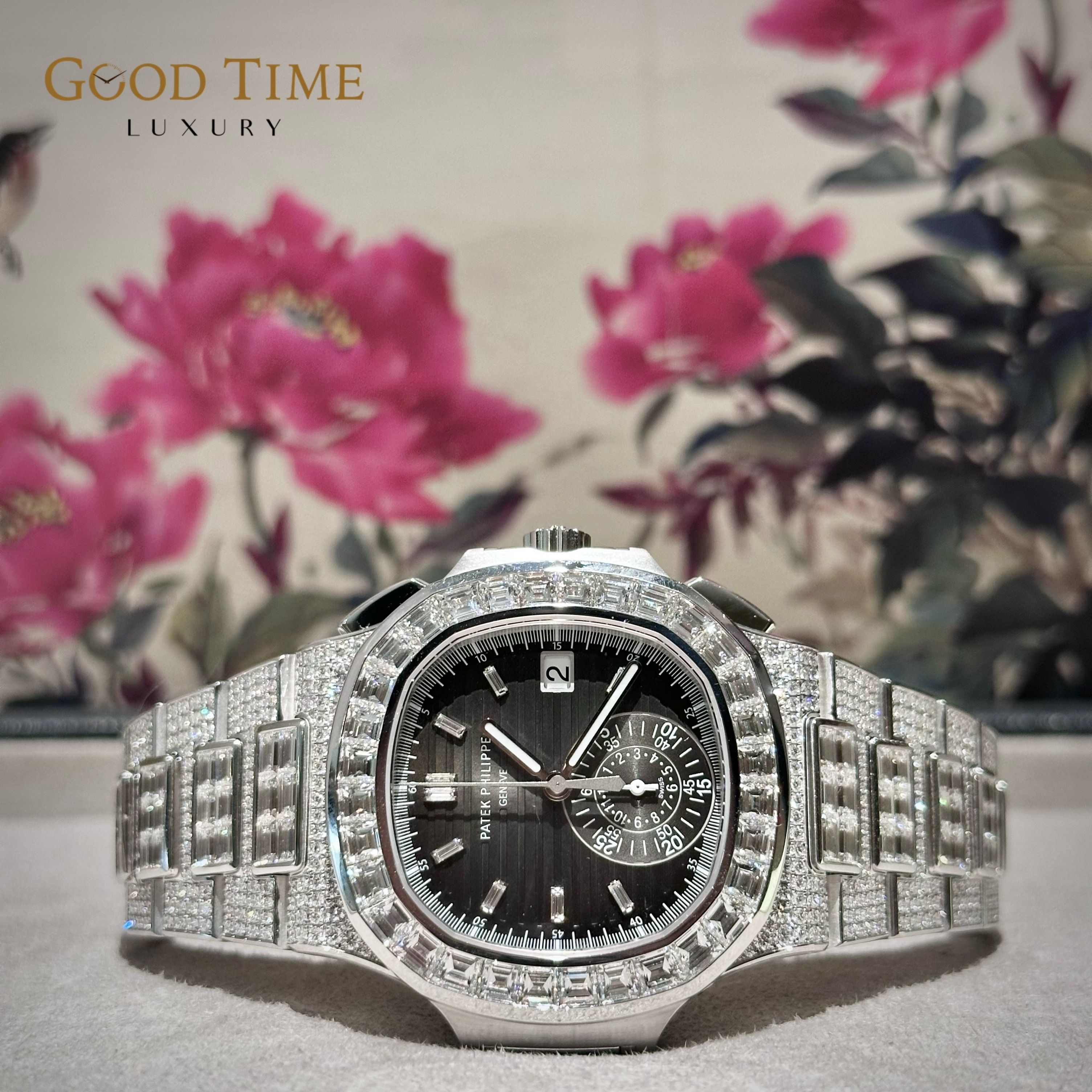 2025 NOV BNIB Patek Philippe 5980/1400G White Gold Factory Diamond