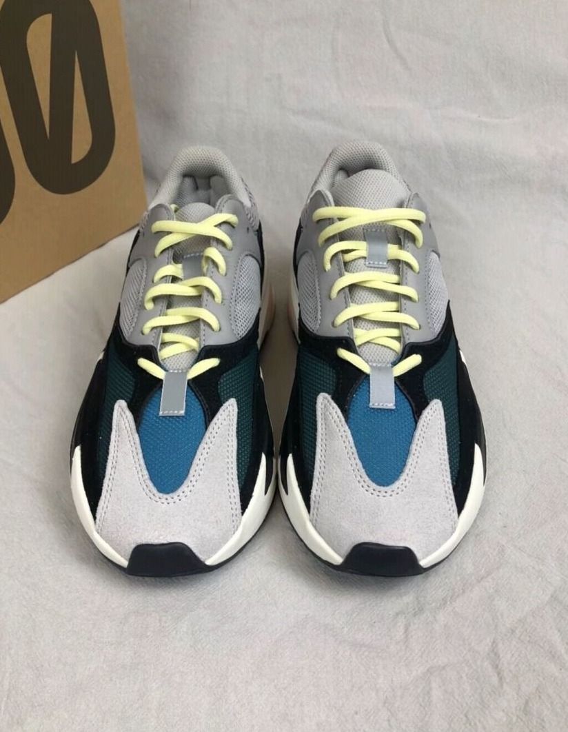 adidas Yeezy Boost 700 Wave Runner Grey Chunky Shoes, Men's