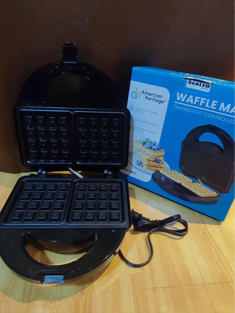 American Heritage Waffle Maker HEWM-6050 (Category: Other Kitchen Appliances) located in Manila. Submitted by ohnalovespanda (Listing ID 1401947016, Image 1). Description: American Heritage waffle maker used once (tinesting lang) Slightly negotiable Can do meet ups along Bucandala and Malagasang If for delivery, buyer shoulders fee Reason for selling: decluttering, not being used.