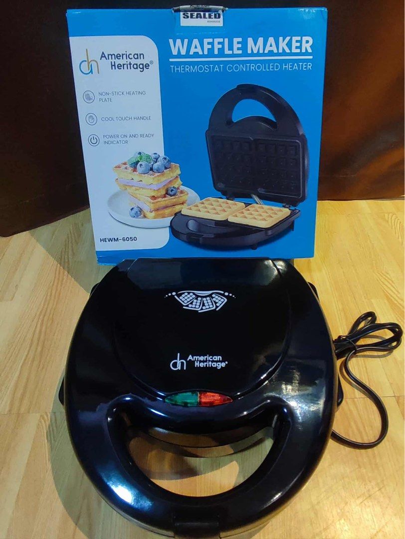 American Heritage Waffle Maker HEWM-6050 (Category: Other Kitchen Appliances) located in Manila. Submitted by ohnalovespanda (Listing ID 1401947016, Image 2). Description: American Heritage waffle maker used once (tinesting lang) Slightly negotiable Can do meet ups along Bucandala and Malagasang If for delivery, buyer shoulders fee Reason for selling: decluttering, not being used.