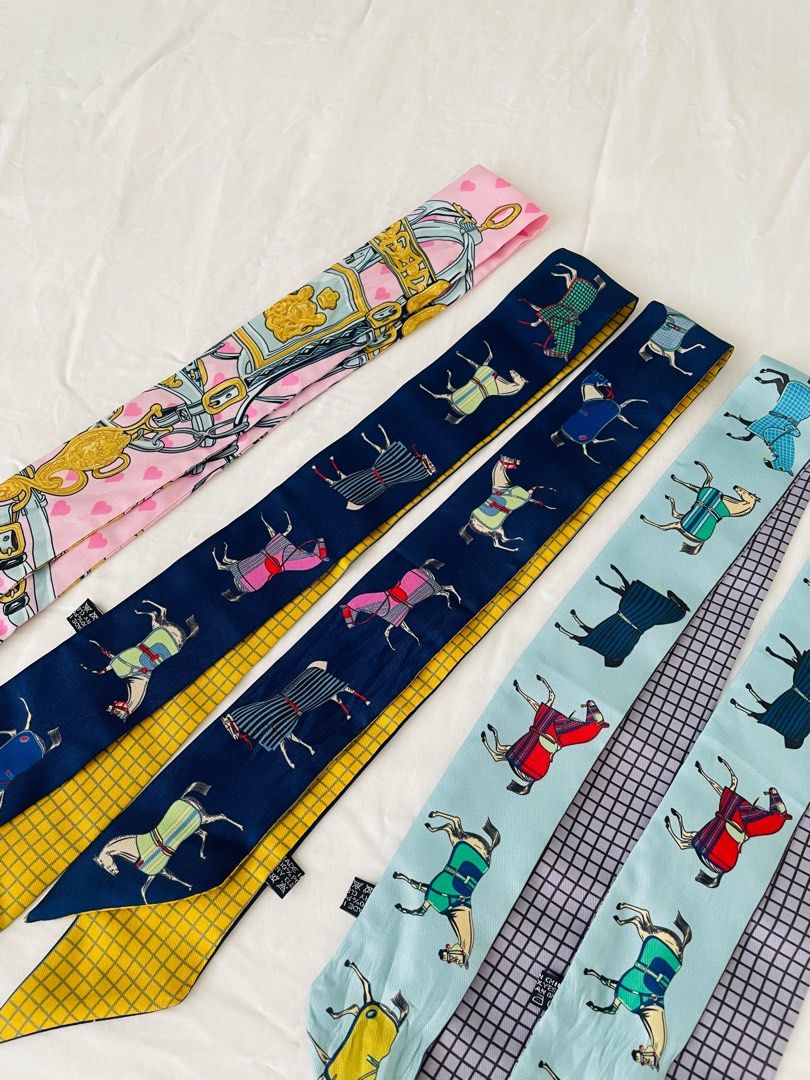 Assorted Twilly (Category: Scarves) located in Singapore. Submitted by mengying.yang.3 (Listing ID 1401967323, Image 1). Description: Assorted twillies. $3 all, $1 each. .