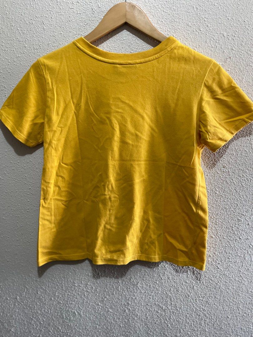 OXGN Graphic shirt (yellow) (Category: Shirts) located in Manila. Submitted by frisbeedawg (Listing ID 1401988612, Image 3). Description: Rfs: decluttering, size too small Used once No stains and discolorations, no small holes XS-S body frame.
