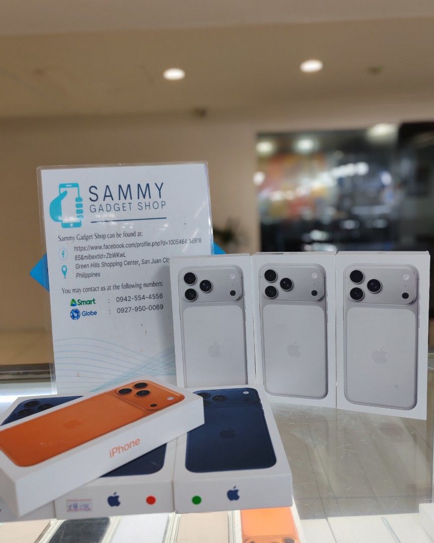 Iphone 17Promax 256 hk (Category: iPhone 17 Series) located in Quezon City. Submitted by ronalynac40976 (Listing ID 1401929256, Image 3). Description: Iphone 17promax 256 👉 82,000 512 👉 96,000 1TB 👉 112,000 2TB 👉 133,000 Brand new /Sealed /Warranty 1 year Pick up store in greenhills We accept swap/trade in We accept creditcard We accept skyro/ggives Dm or call for fast transaction 09279500069/09425544556 Located @ Aquarium area stall no. Y-40
