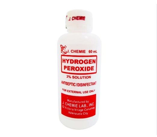 j.chemie HYDROGEN PEROXIDE 3% 60ML (Category: Medical Supplies & Tools) located in Quezon City. Submitted by andrea_dxs (Listing ID 1401921707, Image 1). Description: .