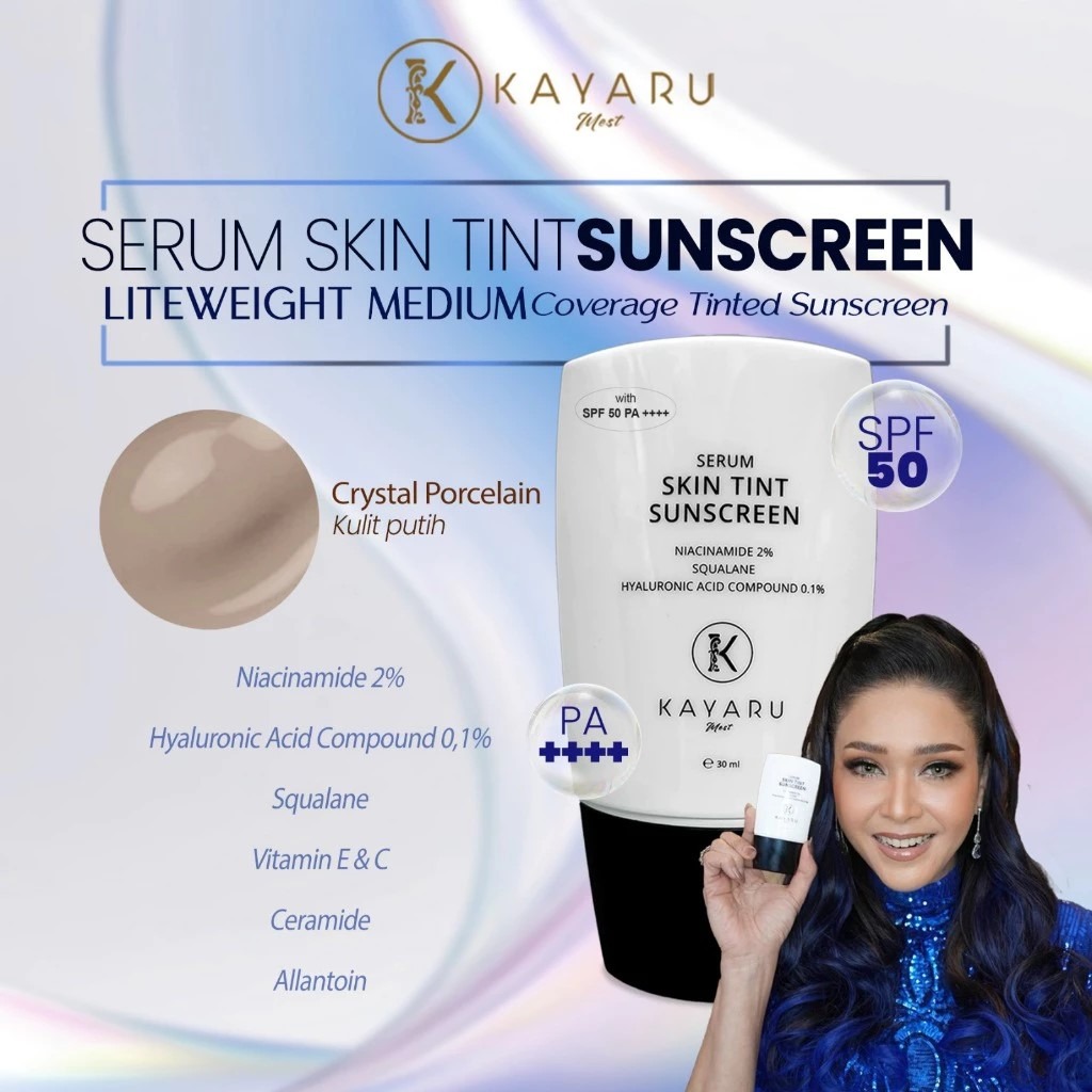 Kayaru Mest Serum Skin Tint Sunscreen, SPF 50 PA++++, Lightweight ...
