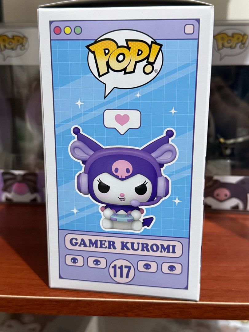 Kuromi Funko Pop 117 (Category: Designer & Blind Box Toys) located in Binan City. Submitted by eeaiaa (Listing ID 1402063407, Image 3). Description: Gamer Kuromi Kuromi 117 - New and hasn’t been opened - Mint condition Add ₱75 for BOSS Protector Price negotiable Dm for inquiries .