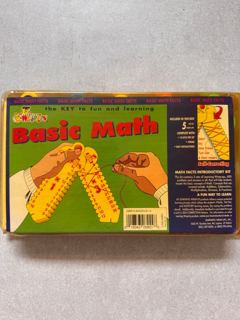 Learning Wrap Ups Basic Math Facts Kit Hobbies Toys Toys Games On
