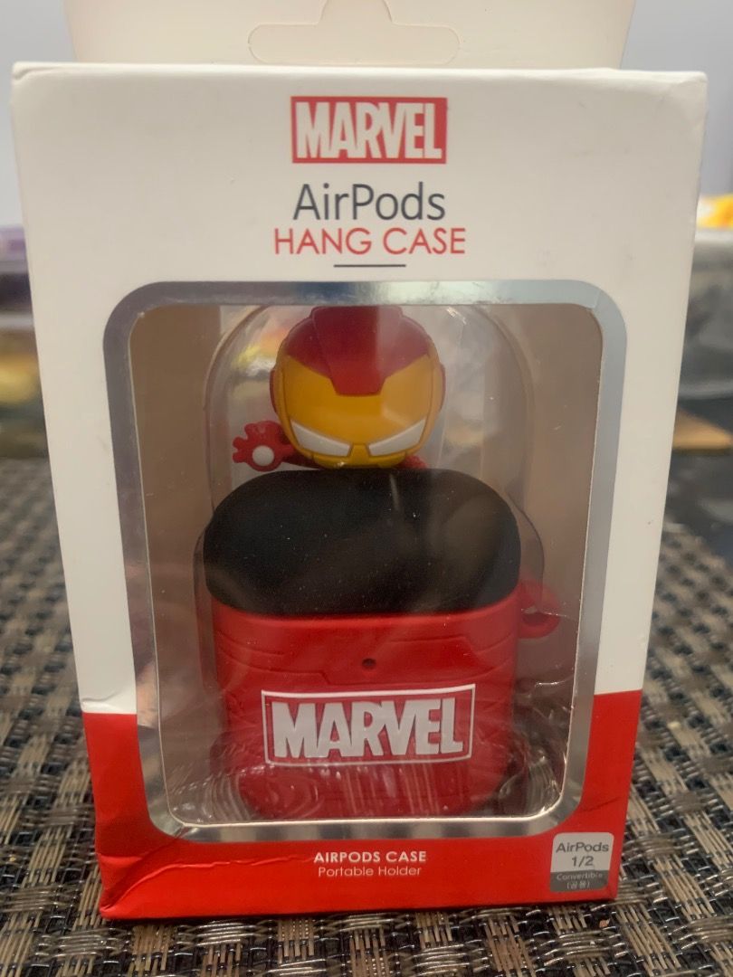 Orig Marvel Airpod case (Category: Portable Audio Accessories) located in Dasmarinas. Submitted by fameandfad (Listing ID 1402097292, Image 2). Description: Original Marvel airpod case from Korea 250 each *IRON MAN *BLACK PANTHER.