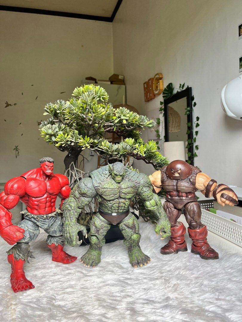 Marvel and Power Rangers Action Figures (Category: Action & Battle Toys) located in Manolo Fortich. Submitted by maegerong (Listing ID 1401927027, Image 1). Description: Marvel & Power Rangers Action Figure Collection Marvel Select Juggernaut - ₱2500 Marvel Select Abomination - ₱2500 Marvel Select Red Hulk - ₱2500 Package - ₱6500 Soul of Chogokin Megazord - ₱7,000 Toybiz Apocalypse BAF with Angel - ₱6,000.