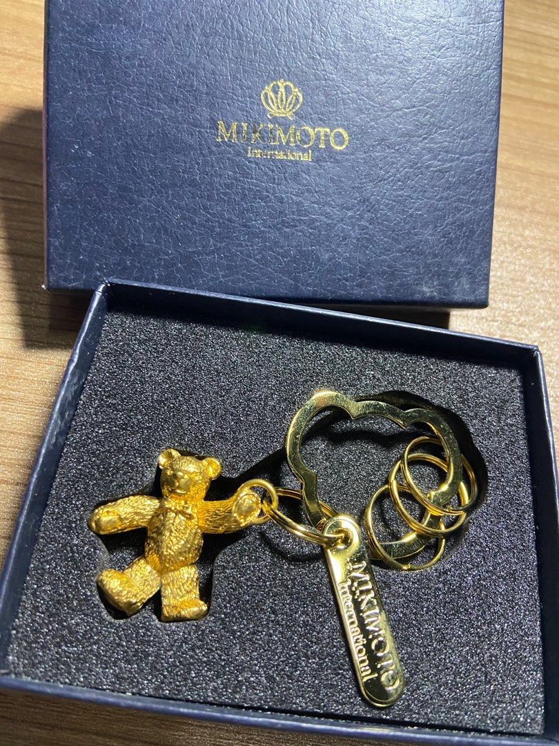 MIKIMOTO Teddy Bear Gold-tone Keychain (Category: Accessory Holder, Box & Organizers) located in Marilao. Submitted by gi_yan (Listing ID 1401931138, Image 2). Description: Brand New kept in box for a while. Received as a present. .