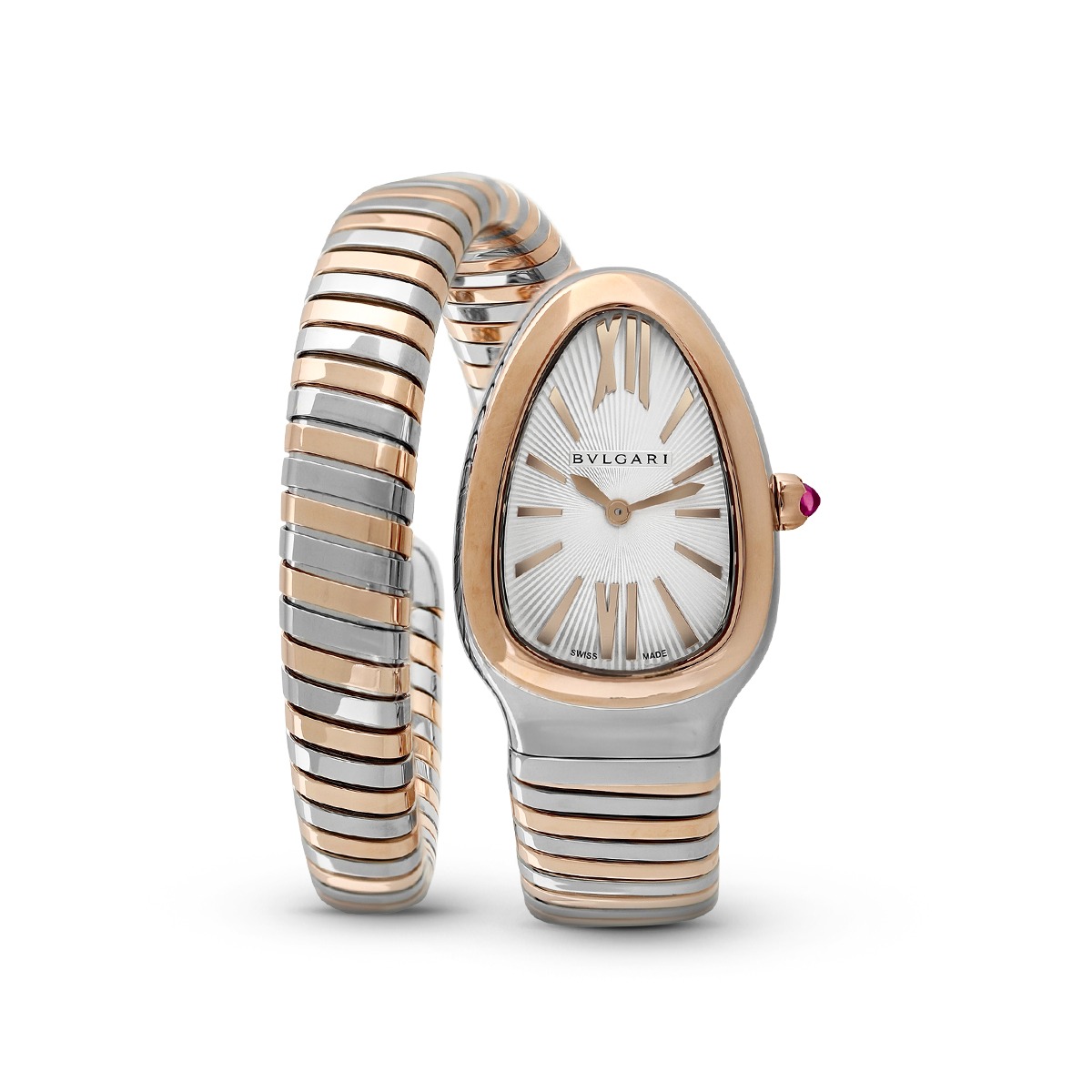 New Oct 2025 Bulgari Serpenti Tubogas Watch 103708 White, Luxury ...