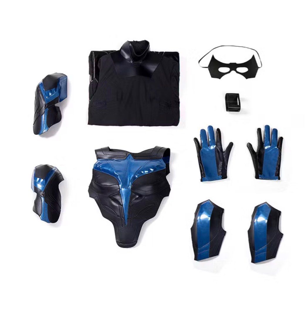 Nightwing Cosplay Costume (Category: Sets & Coordinates) located in Quezon City. Submitted by herculoose (Listing ID 1402083827, Image 3). Description: For sale nightwing costume complete set with shoes XS Height: 158-162 Bust: 84-86 Waist: 72-74 Hip: 85-87.