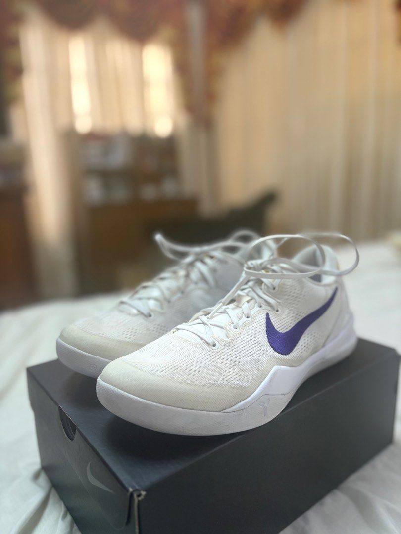 Nike Kobe 8 Lakers Home (Category: Sneakers) located in Paranaque City. Submitted by sands.md (Listing ID 1401940516, Image 1). Description: Used only indoors no issue retail price of 10500.