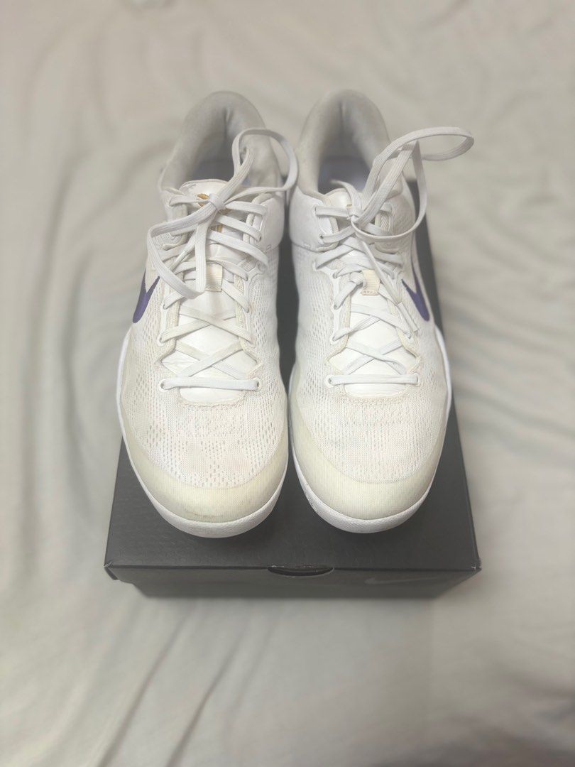 Nike Kobe 8 Lakers Home (Category: Sneakers) located in Paranaque City. Submitted by sands.md (Listing ID 1401940516, Image 3). Description: Used only indoors no issue retail price of 10500.