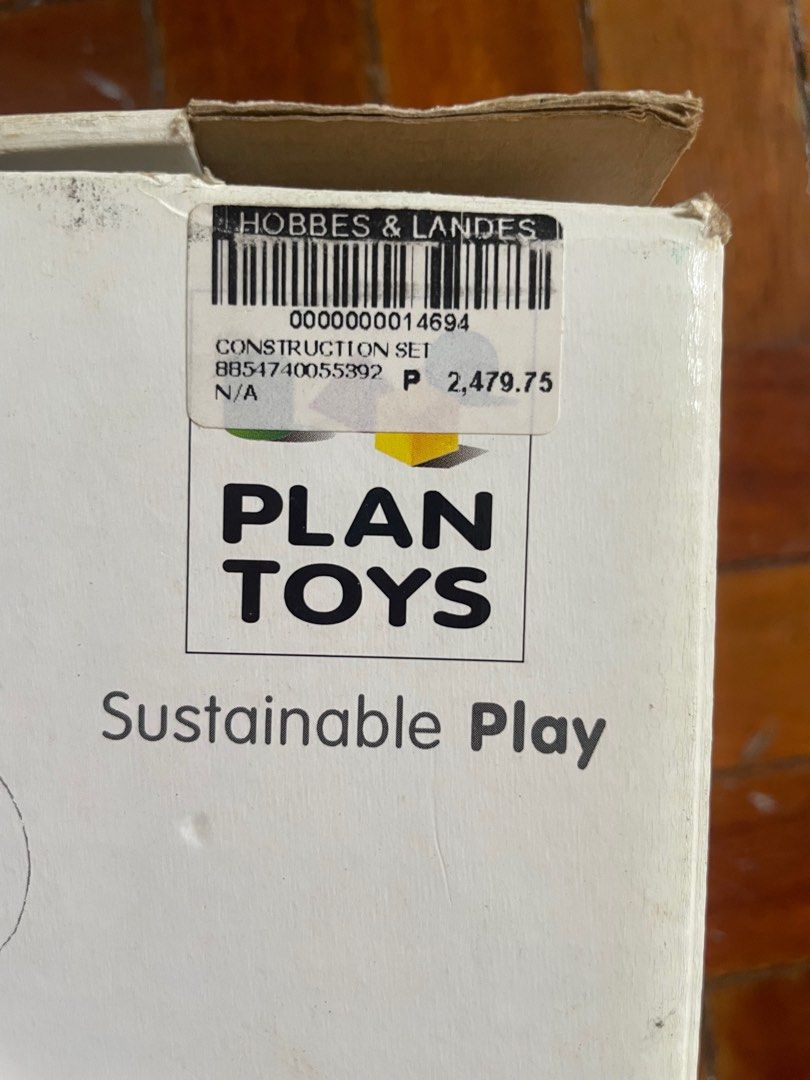 Plan Toys Construction (Category: Educational & Learning Toys) located in Paranaque City. Submitted by princessbuttercup (Listing ID 1401917535, Image 2). Description: Complete set and Well used construction toys that can help kids with their imagination. Build a car, a sword, a robot, etc Made of good quality wood. Bought at 2,500 .
