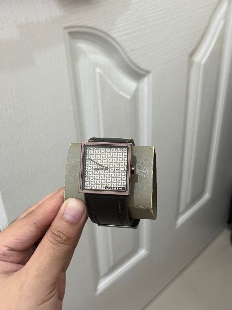 Police Square Dial Watch (Category: Luxury Watches) located in Cainta. Submitted by cblues (Listing ID 1401959970, Image 2). Description: selling my personal watch original price 13k bought in kuwait no issue .