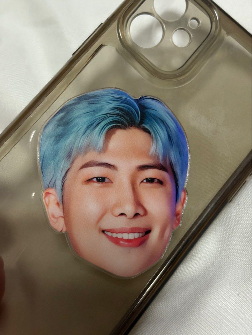 Preloved IPhone 11 Case with BTS RM Phone Grip (Category: Cases & Sleeves) located in Mandaluyong City. Submitted by hermosathrift (Listing ID 1400299252, Image 3). Description: Preloved Iphone 11 Phone Case with BTS RM Phone Grip Lightly Used .
