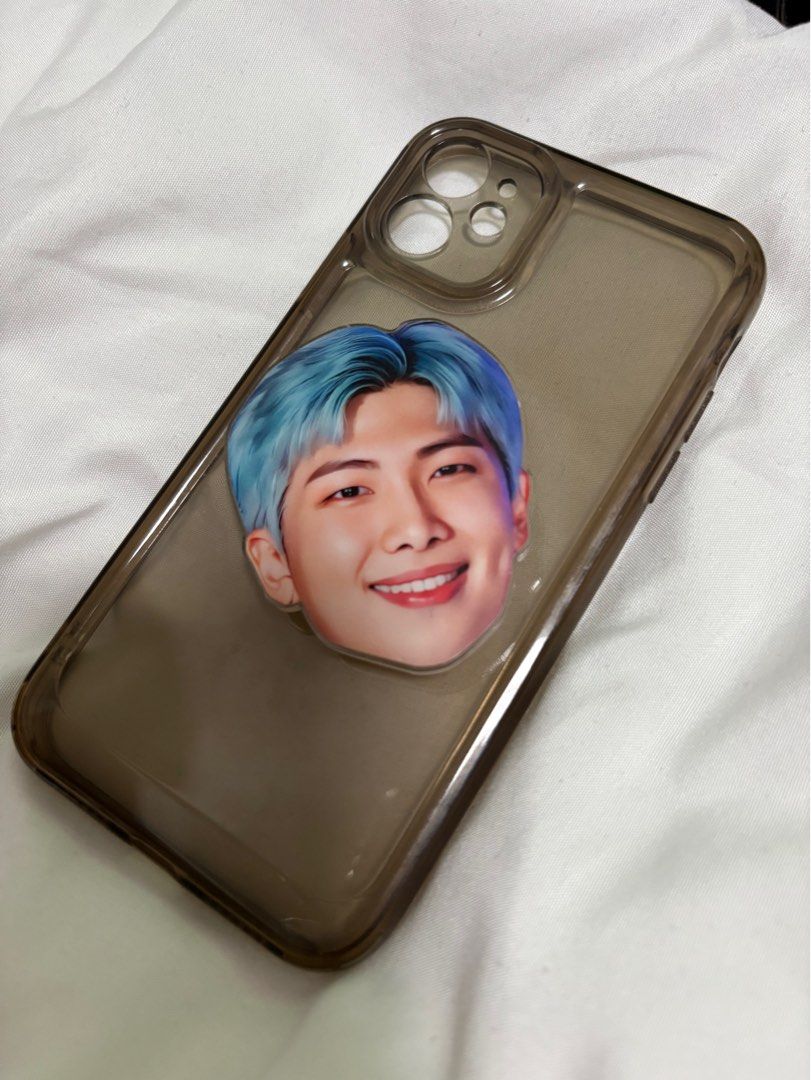 Preloved IPhone 11 Case with BTS RM Phone Grip (Category: Cases & Sleeves) located in Mandaluyong City. Submitted by hermosathrift (Listing ID 1400299252, Image 2). Description: Preloved Iphone 11 Phone Case with BTS RM Phone Grip Lightly Used .