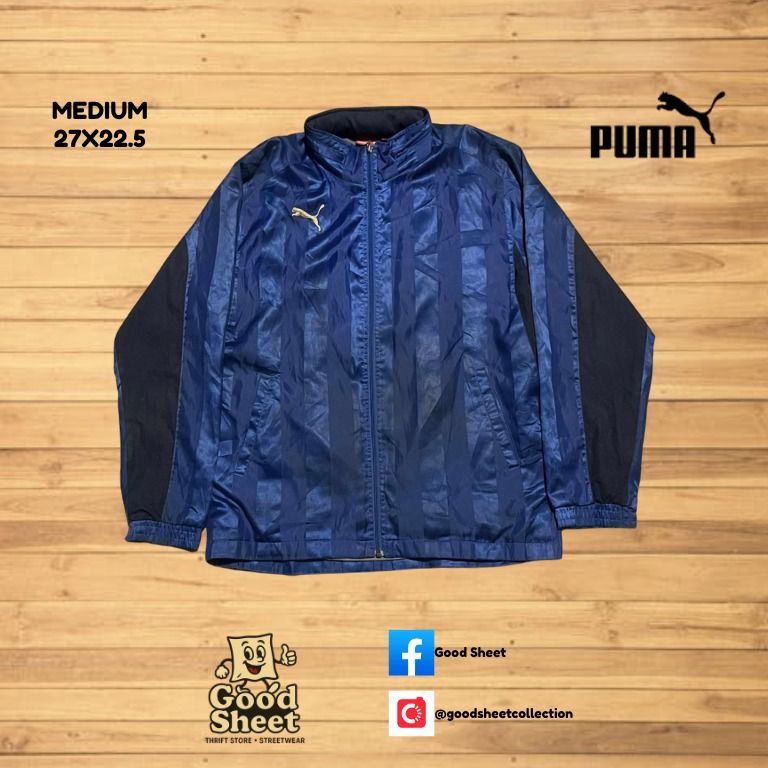 PUMA VINTAGE WINDBREAKER JACKET (Category: Coats, Jackets and Outerwear) located in Lucban. Submitted by goodsheetcollection (Listing ID 1401910640, Image 1). Description: excellent condition details indicated in photo visit shop for more items like this pm for more info.