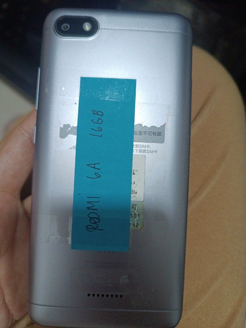 Redmi 6a 16gb (Category: Xiaomi) located in Quezon City. Submitted by lycegoroca (Listing ID 1401984882, Image 1). Description: Redmi 6A 16GB .