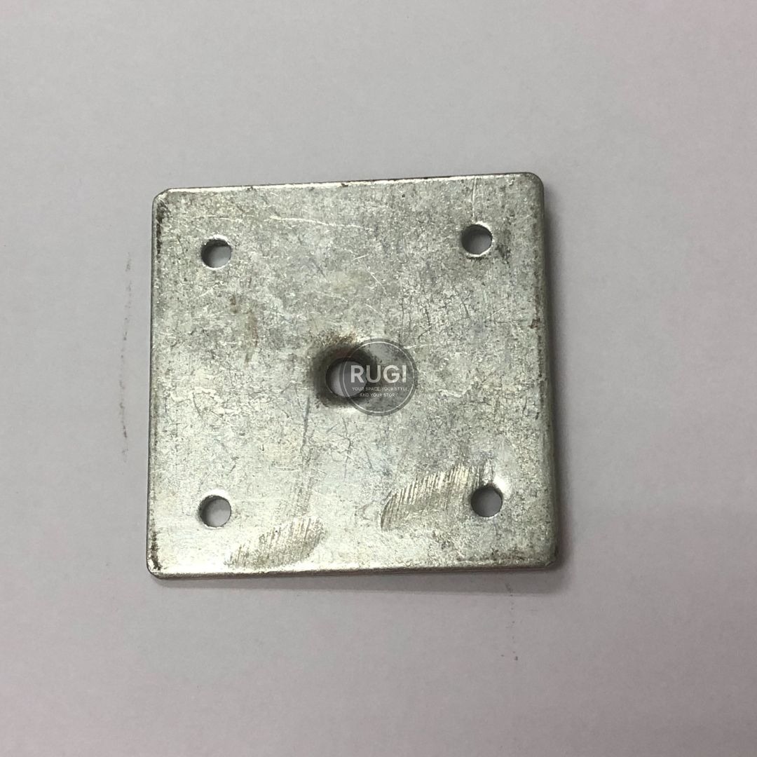 (RUGI LEG PLATE) Wooden Leg Metal Plate, Furniture & Home Living ...