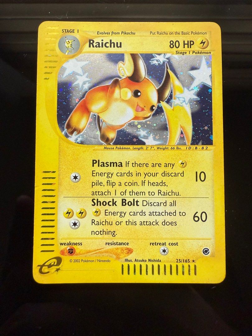 S> Pokemon Raichu 25/165 Expedition Holo Card, Hobbies & Toys, Toys & Games on Carousell S> Pokemon Raichu 25/165 Expedition Holo Card, Hobbies & Toys, Toys & Games on Carousell