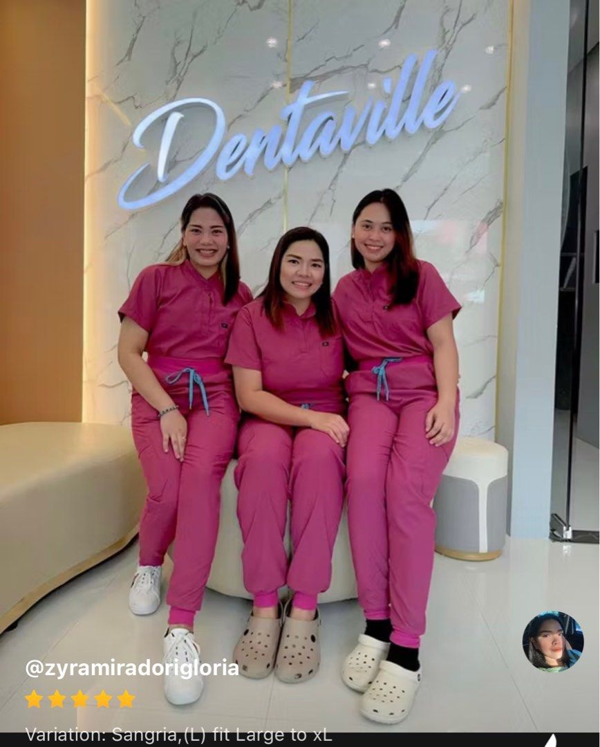 SD Easy Wear Orient Scrubs Mandarin Collar (Category: Sets or Coordinates) located in Tagum. Submitted by shwzzzd (Listing ID 1402092482, Image 3). Description: SD EASY WEAR ORIENT SCRUBS SCRUB SUIT top and bottom XS (check size guide) Very nice color in actual 💗 Never been used. Nilabhan lang Rfs: wrong size .