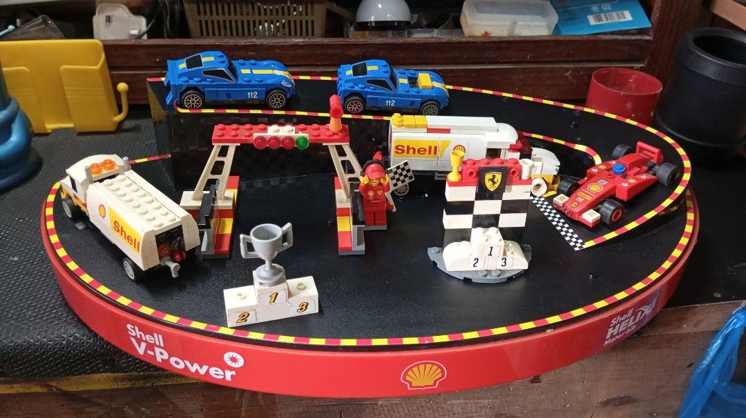 Shell Racing Toy Track Shell V-Power Lego Race Set, Hobbies & Toys, Toys & Games on Carousell