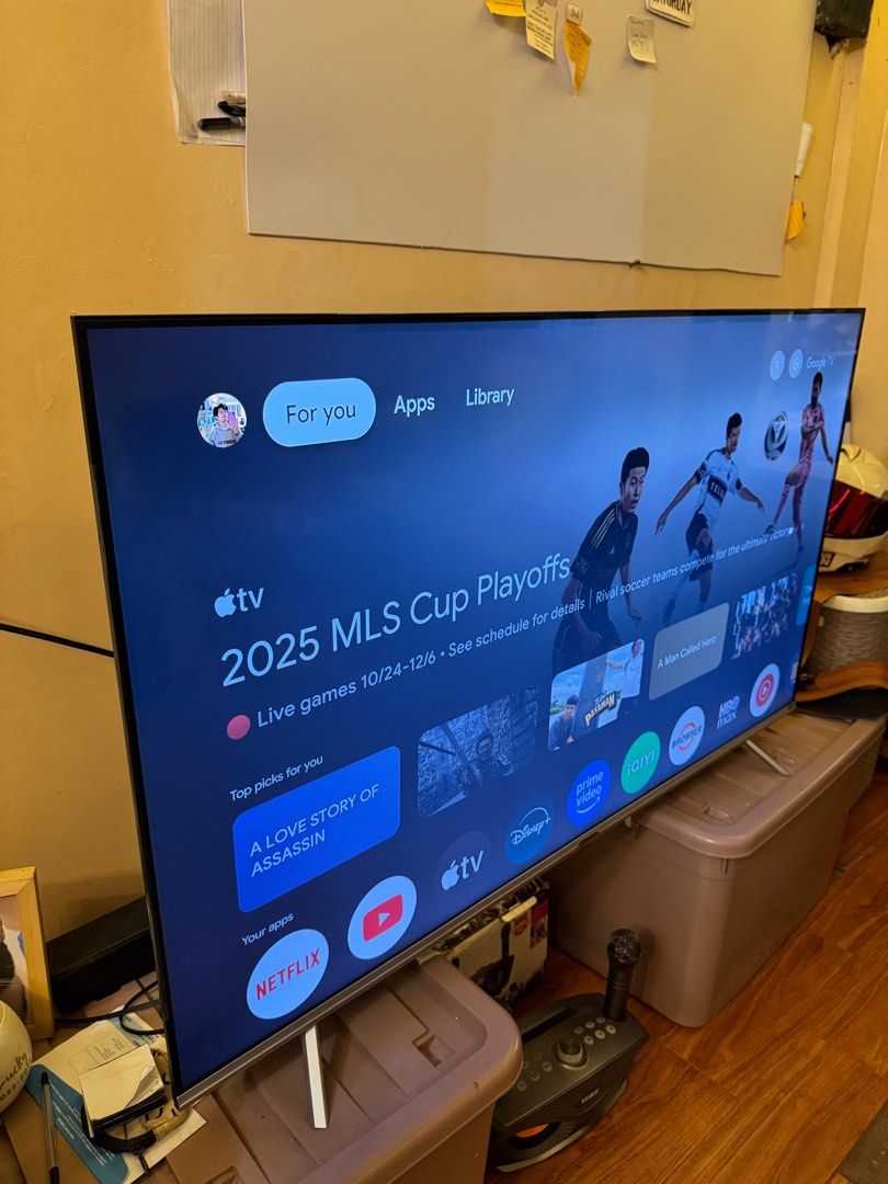 Skyworth 55” 4k UHD Google TV (Category: TV) located in Taguig. Submitted by kurtsmithc (Listing ID 1401965273, Image 3). Description: Skyworth 55” 4k UHD Google TV No issue, TV and Remote only All working Voice Command Working perfectly find Gagamitin mo nlng wla sakit sa ulo May naka intact pa na plastic Taguig location, pick up only here sa location ko mismo para macheck muna personally before payment .