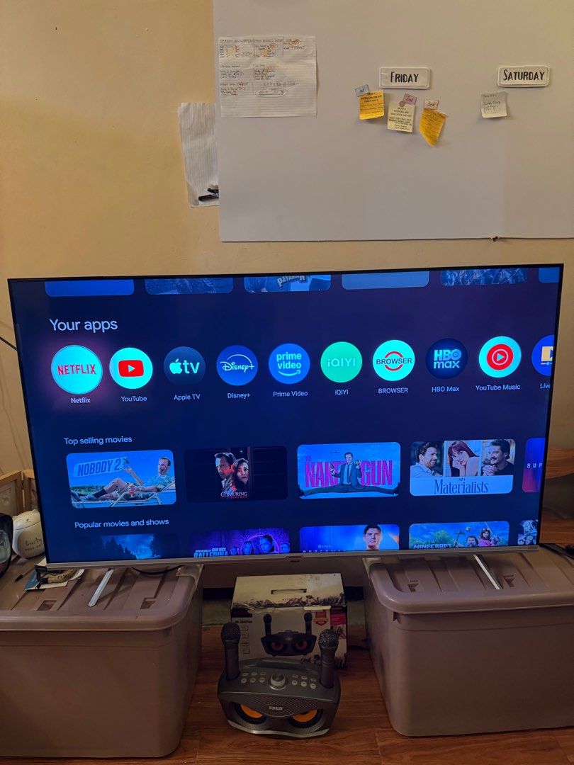 Skyworth 55” 4k UHD Google TV (Category: TV) located in Taguig. Submitted by kurtsmithc (Listing ID 1401965273, Image 2). Description: Skyworth 55” 4k UHD Google TV No issue, TV and Remote only All working Voice Command Working perfectly find Gagamitin mo nlng wla sakit sa ulo May naka intact pa na plastic Taguig location, pick up only here sa location ko mismo para macheck muna personally before payment .