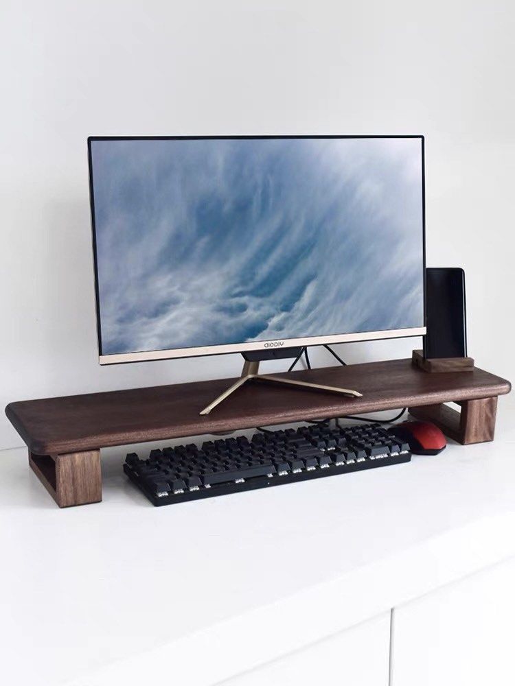 Solid Walnut Desk Riser (Solid Wood) (Category: Shelves, Cabinets & Racks) located in Singapore. Submitted by jakeliu01 (Listing ID 1401911445, Image 1). Description: Free delivery included 100cm length 25cm width 8-10cm height.