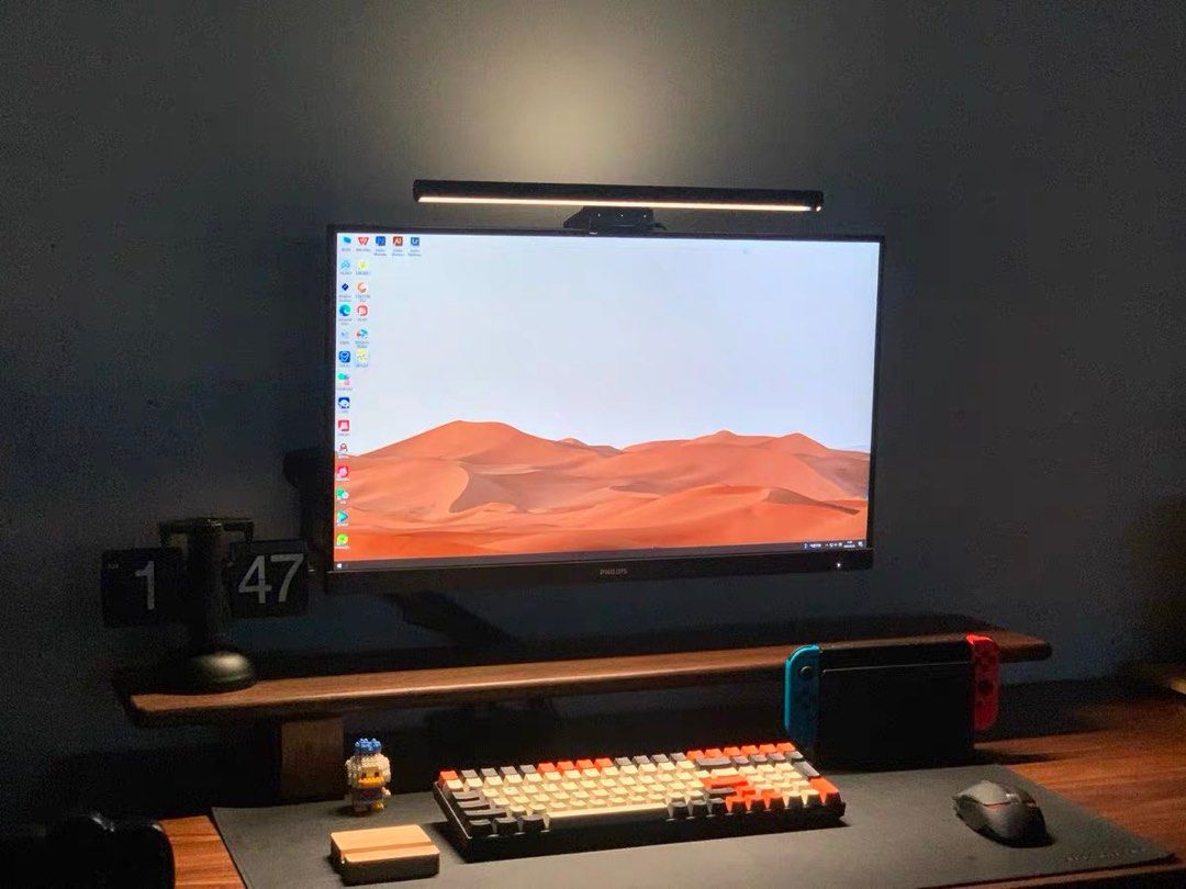 Solid Walnut Desk Riser (Solid Wood) (Category: Shelves, Cabinets & Racks) located in Singapore. Submitted by jakeliu01 (Listing ID 1401911445, Image 3). Description: Free delivery included 100cm length 25cm width 8-10cm height.