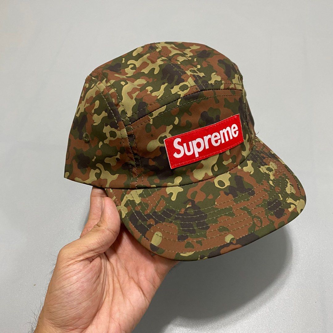Supreme Military Camp camouflage 5panel cap (Category: Caps & Hats) located in Imus. Submitted by fndsvntg_307 (Listing ID 1402073102, Image 2). Description: Supreme military Camp 5 panel Excelle t condition No issue Price: 900.