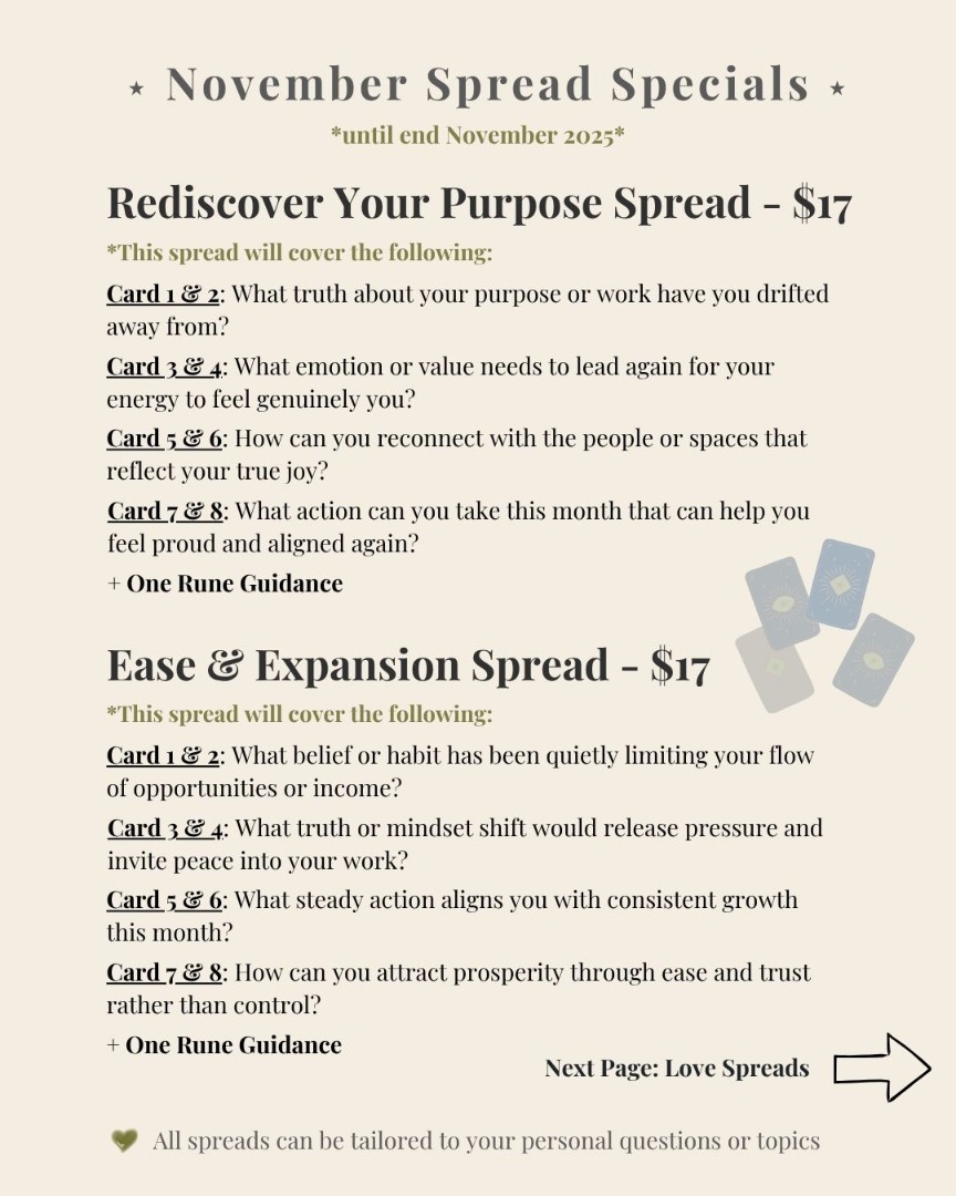 Tarot & Runes Reading - November Special, Lifestyle Services, Others on ...