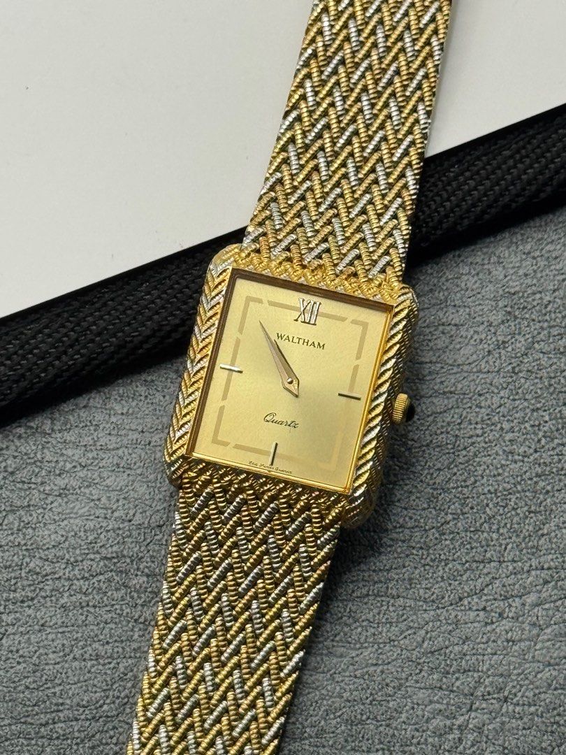 Vintage 1990s Waltham Two - Tone Quartz (Category: Luxury Watches) located in Manila. Submitted by vantageph_02 (Listing ID 1402010193, Image 2). Description: Vintage 1990s Waltham Two - Tone Quartz Good working condition New battery installed with box and 1 month warranty from us! ₱16,000 Meetup manila area Shipping at buyer's expense Note: We are open for wholesale / resellers.