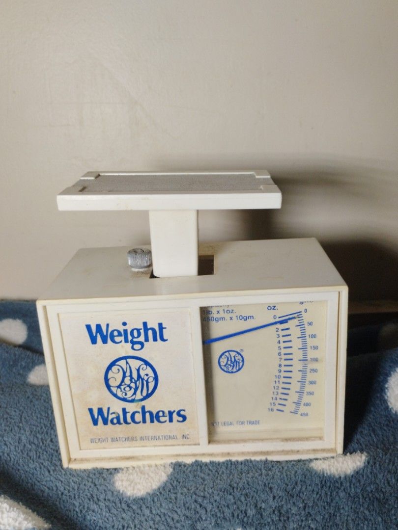 Vintage Mini Scale (Category: Health Monitors & Weighing Scales) located in Goa. Submitted by unhauling_stuffs (Listing ID 1402018285, Image 1). Description: - Weight Watchers Mini scale - Vintage design - Compact size - Ideal for retro kitchen decor - Adjustable.