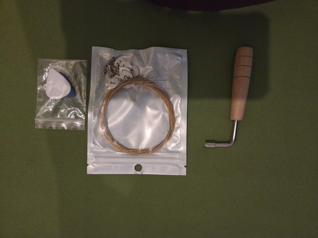 Wooden Lyre/Small Harp (Category: Musical Instruments) located in Manila. Submitted by ipictureda90729 (Listing ID 1402003399, Image 3). Description: Never used. With minor flaws due to handling RFS: never learned how to play, need the funds.
