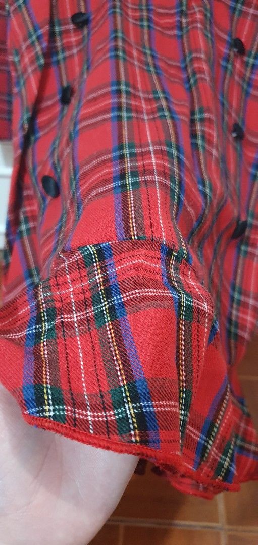 Zaful Plaid Blazer Dress (Category: Coats, Jackets and Outerwear) located in Angeles City. Submitted by malijeu94 (Listing ID 1402035532, Image 3). Description: Brand: Zaful Color: Red (Plaid) Size: Small Type: Blazer Dress Price: Php 399.00 + Shipping Fee + Handling Fee RFS: Decluttering my closet **BUNDLE PROMO: BUY 3 ITEMS FROM THIS SHOP, GET 1 RANDOM ITEM FOR FREE**.