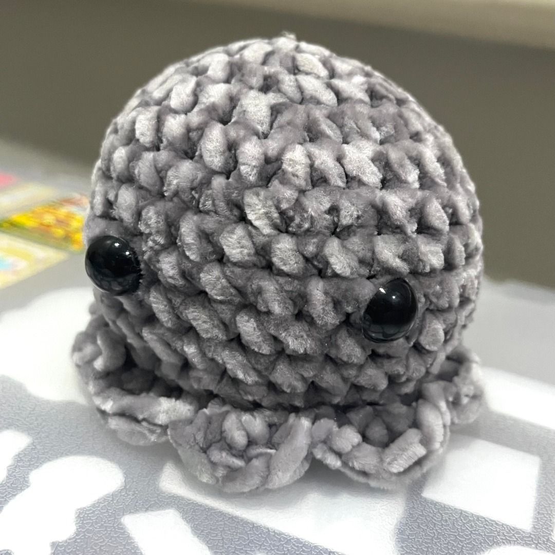 ♡ Grey Crochet Octopus Plush ♡ Plushie (Category: Plushies & Soft Toys) located in Manila. Submitted by m1kul0v3r (Listing ID 1407182387, Image 2). Description: ♡ OCTOPUS PLUSH ♡ • Never used, but taken out of plastic • Customized and Handmade by an artist Feel free to DM for any questions ⸜(｡˃ ᵕ ˂ )⸝♡ ♡ MOP / MOD ♡ • GCash • J&T / LALAMOVE / GRAB / LBC.