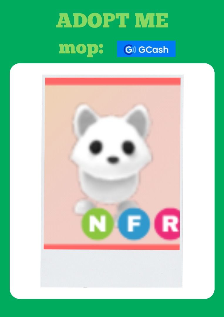 ADOPT ME | ARCTIC FOX (Category: In-Game Products) located in Bulacan. Submitted by svt_wonu (Listing ID 1407150900, Image 1). Description: 📩 DM if interested! First come, first serve! How to Buy: 1. Message us the pet you want and your in-game username. 2. Once we have a deal, I'll send you the details for payment. 3. Send the payment. 4. After we confirm it, we’ll trade you the pet on the server you choose. 5. Leave a quick review or feedback 